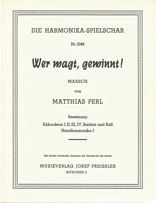 Wer wagt gewinnt